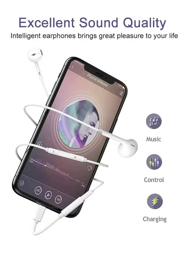 فيدا بكج 3 منتجات  - شاحن ايفون سريع 20 وات + محول كيبل USB C إلى لايتنينج  +سماعة مع واجهة lightning - Image 5